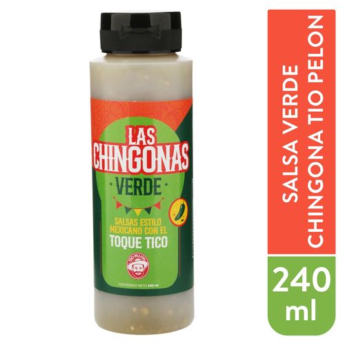 Papas y Frituras Tio Pelon Salsa Verde Chingona Tio Pelon 240ml