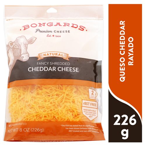 Queso Cheddar Rayado 226 Gr