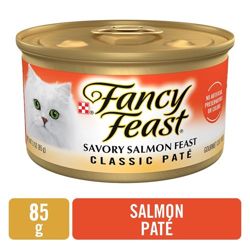 Alimento húmedo para gato Fancy Feast Paté sabor salmón - 85 g