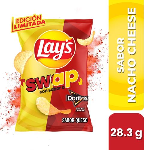 Snacks Frito Lay Papa Lay's Swap con sabor a Doritos Nacho Cheese - 28.3 g