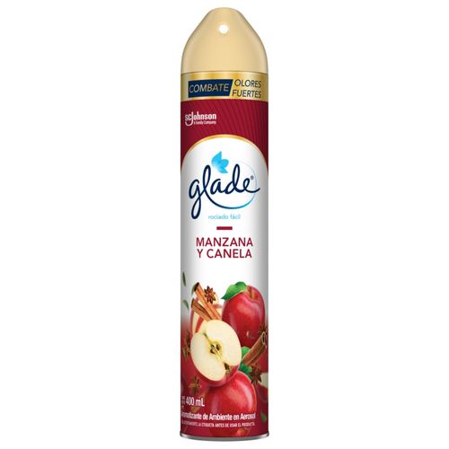 Aromatizante Glade Aerosol Manzana Y Canela - 400 ml