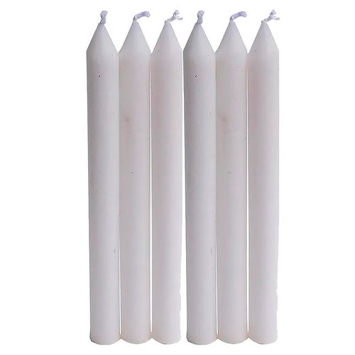 Candela Paquete De 6 Unidades  Tb, Color Blanca, Sin Aroma