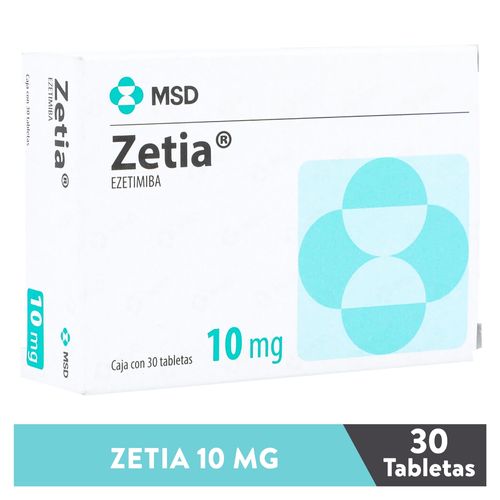 Zetia Msd 10 Mg X 30 Tabletas
