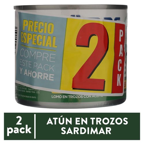Atún Sardimar trozos en aceite más atún Sardimar vegetales en aceite 2 pack - 280 g