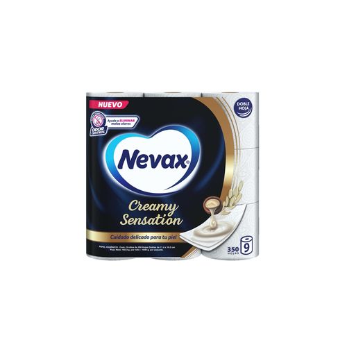 Papel Higiénico Nevax Creamy Sensation Doble Hoja - 9 rollos