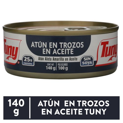 Atun Tuny Trozos Aceite Lata 140gr