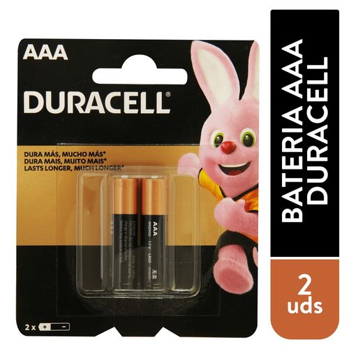 Pila Alcalina Duracell Blister AAA - 2 unidades
