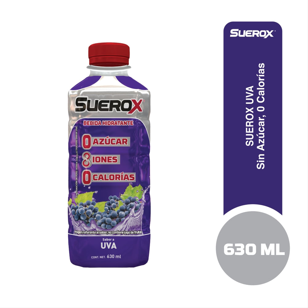 Comprar Bebida Hidratante Suerox Sin Azúcar Frutos Rojos - 630 ml
