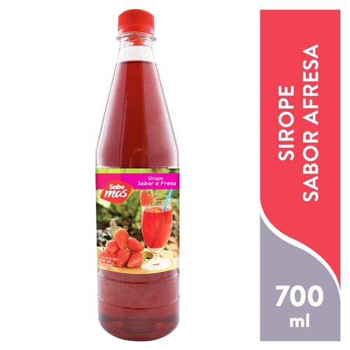 Sirope Sabemas Sabor Fresa En Botella - 700 ml