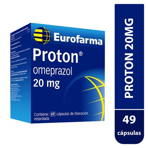 Sistema Digestivo y Antiparasitarios Exeltis Proton 20mg x 49 Cap Unidad