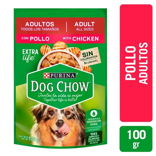 Alimento húmedo para perro Purina Dog Chow todos los tamaños con pollo - 100 g