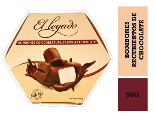Bombones El Legado recubierto chocolate - 90 g