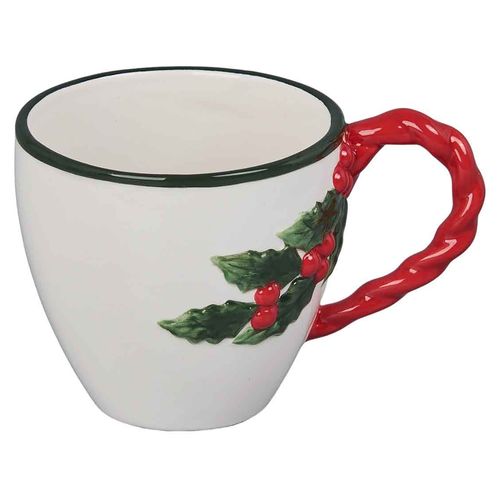 Taza Con Hojas Y Berries
