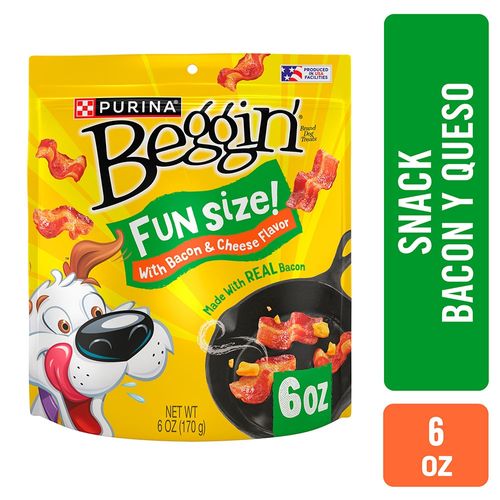 Snack para perro Purina Beggin sabor a tocino y queso - 6 oz