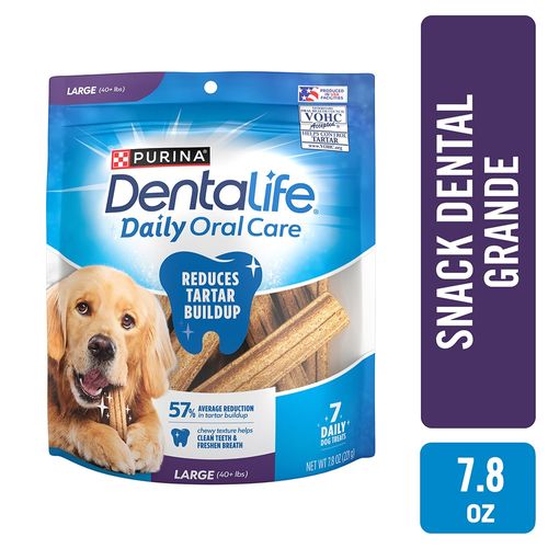 Snack oral para perro raza grande Purina Dentalife 7.8 oz