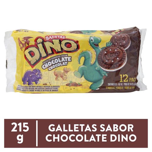 Galletas Dino, Chocolate -12 paquetes