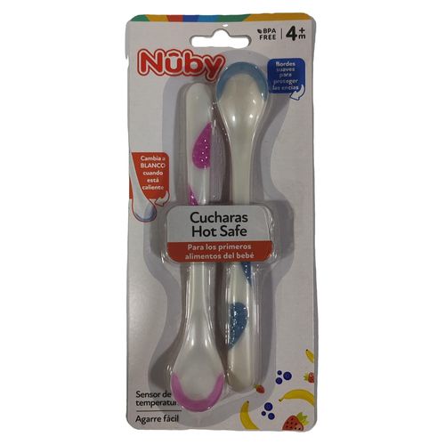 Platos, Vasos y Cubiertos Para Niños Nuby Cuchara Nuby Con Sensor De Temperatura