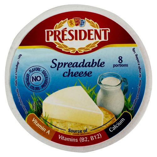 Queso President 8 Porciones 140g