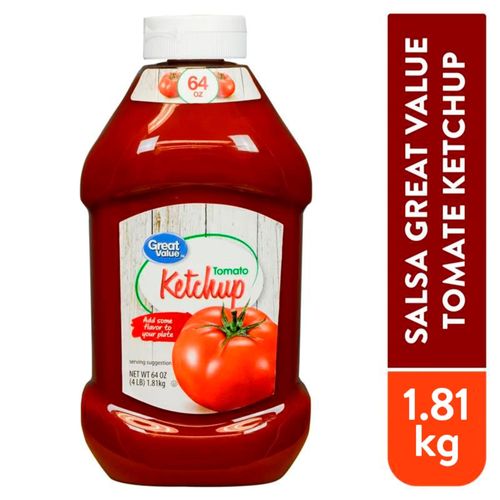 Salsa de Tomate Great Value Ketchup - 1.81 kg