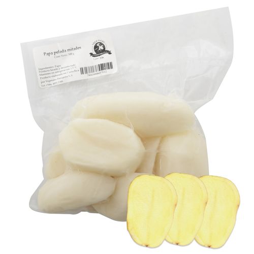 Papa Pelada Mitad Al Vacio Fr 500 Gr Ea