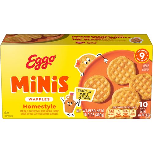 Waffles Kelloggs Eggo Homestyle Minis - 309 g