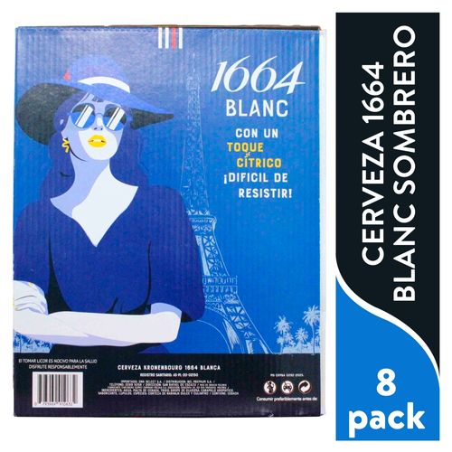 Cerveza 1664 8pk c Sombrero Caj 2640 ml