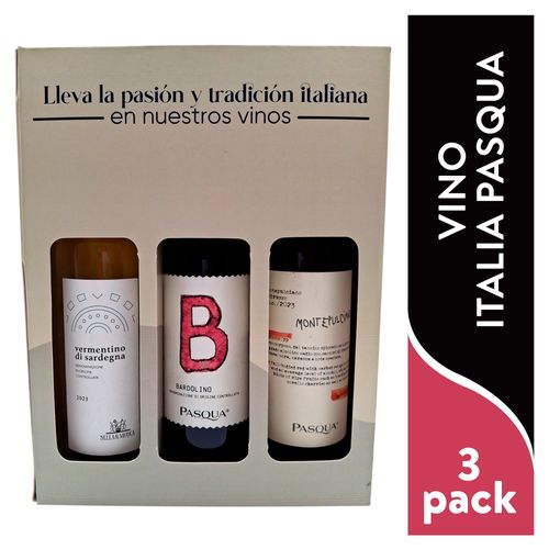3pack Italia Pasqua y Sella Mosc 4500 ml