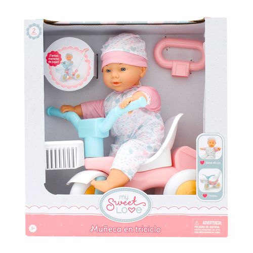 Muñeca My Sweet Love En Triciclo