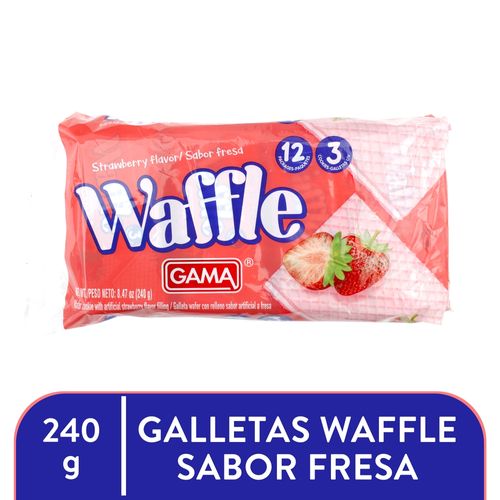 Galleta Gama Waffle Fresa 240gr